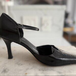 Nine West Leather Pumps with Ankle Strap - Great Style for Work and Play